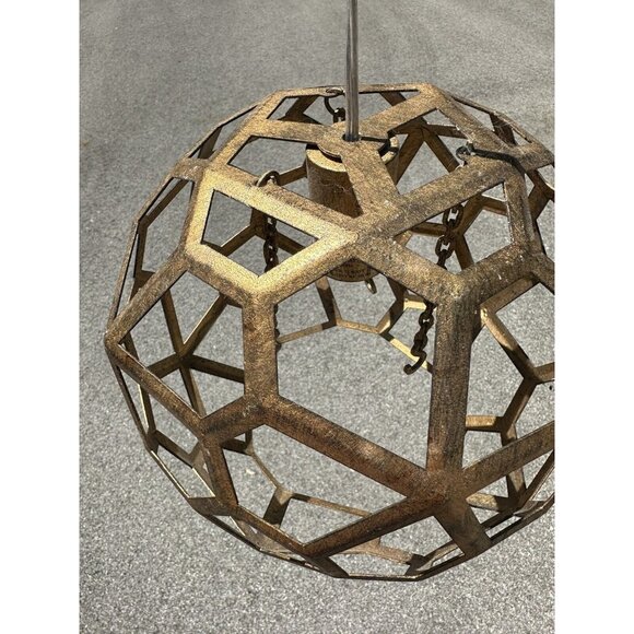 Sphere Shaped Hanging Light Home Decor Gift Idea Geometric Boho Modern Electric - Picture 3 of 16